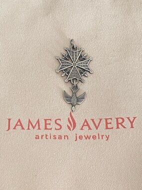 James Avery Retired Maltese Huguenot Pendant